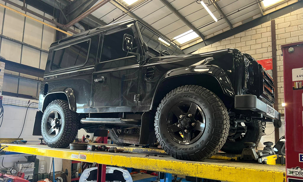 Land Rover clutch components undergoing repair and maintenance at Bentley Auto Centre