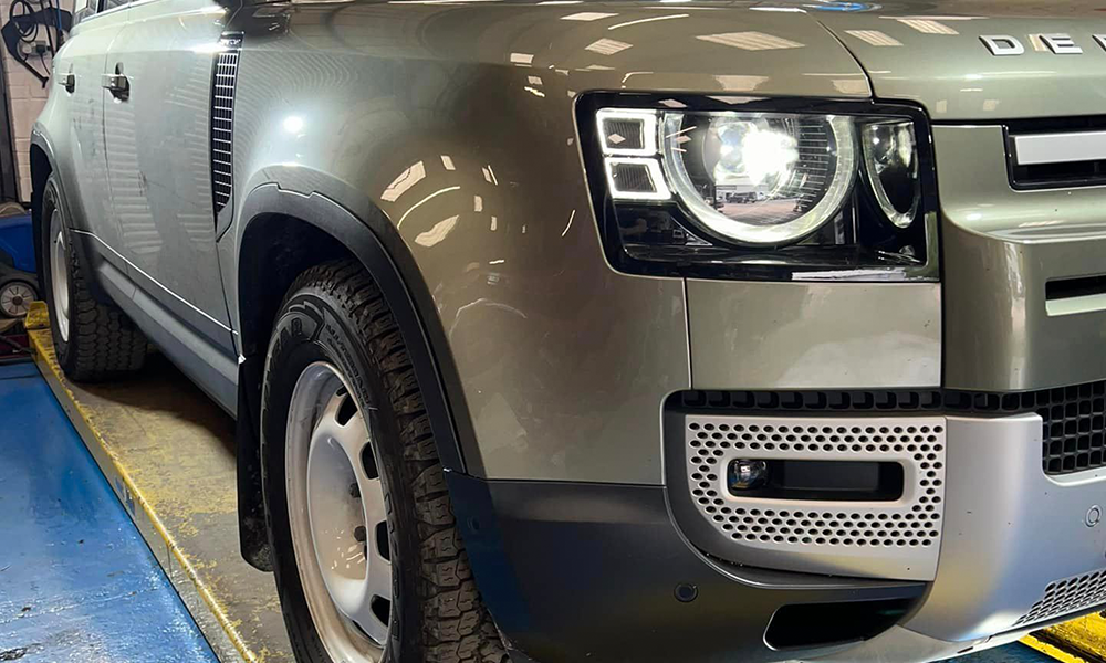 Land Rover clutch components undergoing repair and maintenance at Bentley Auto Centre